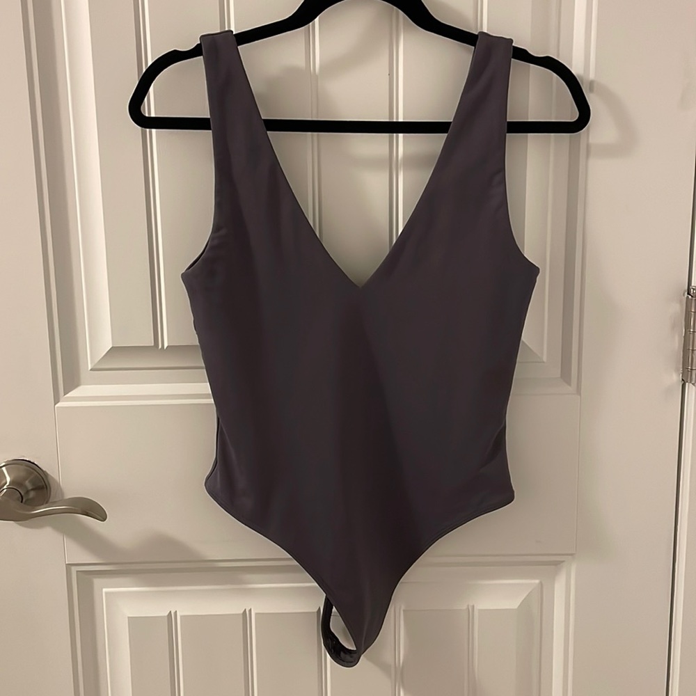 Babaton Grey Contour Bodysuit - Picture 1 of 4